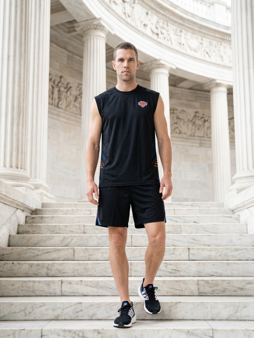 NBA New York Knicks Mens ZipWay Change “N” The Game Cut Off Tank Size 3X Black